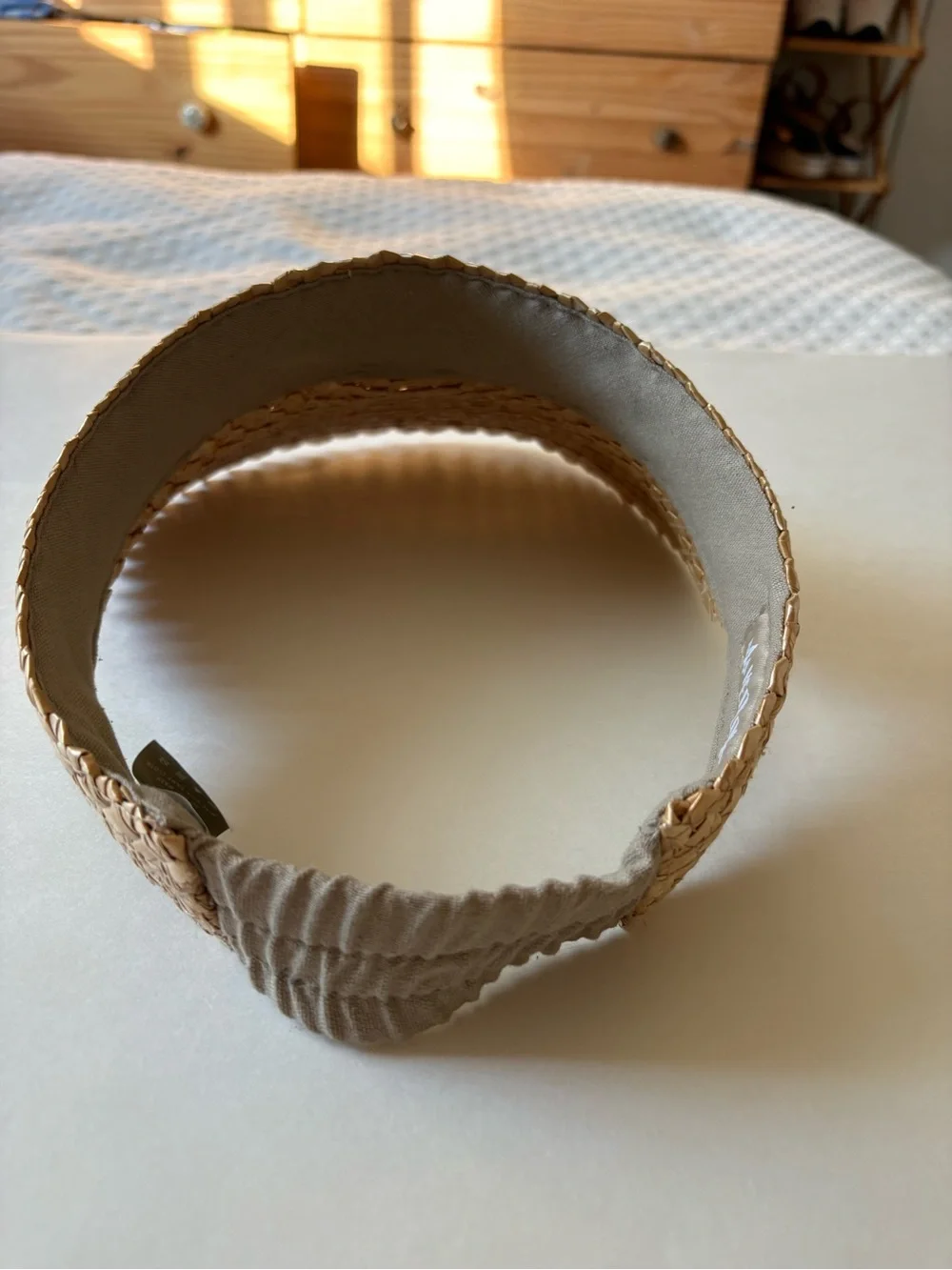 Hemlock Capri Straw Visor in Honeycomb